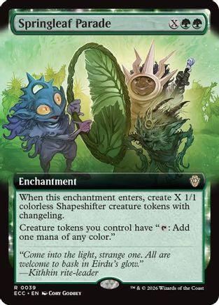 Springleaf Parade (Extended Art) (039) - Commander: Lorwyn Eclipsed