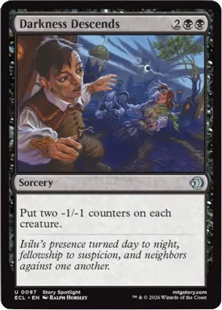 Darkness Descends (097) Foil - Lorwyn Eclipsed