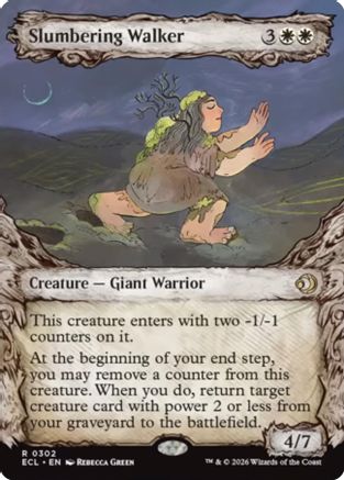 Slumbering Walker (Showcase) (302) Foil - Lorwyn Eclipsed