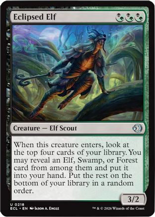 Eclipsed Elf (218) Foil - Lorwyn Eclipsed