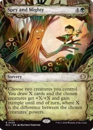 Spry and Mighty (Showcase) (329) - Lorwyn Eclipsed
