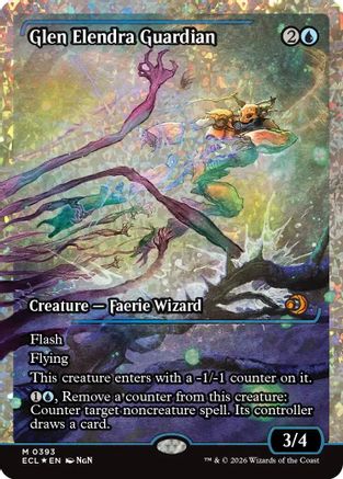 Glen Elendra Guardian (Showcase) (Fracture Foil) (393) Foil - Lorwyn Eclipsed