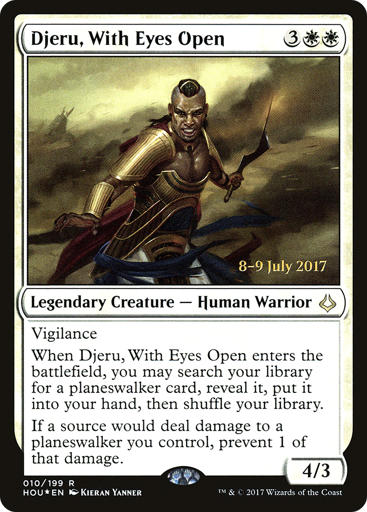 Djeru, With Eyes Open (10s) Foil - Hour of Devastation Promos