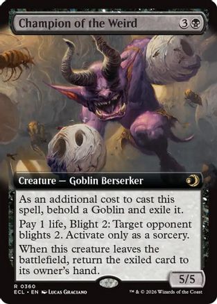 Champion of the Weird (Extended Art) (360) - Lorwyn Eclipsed