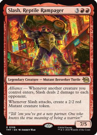 Slash, Reptile Rampager (108) Foil - Teenage Mutant Ninja Turtles