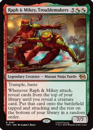 Raph & Mikey, Troublemakers (167) Foil - Teenage Mutant Ninja Turtles