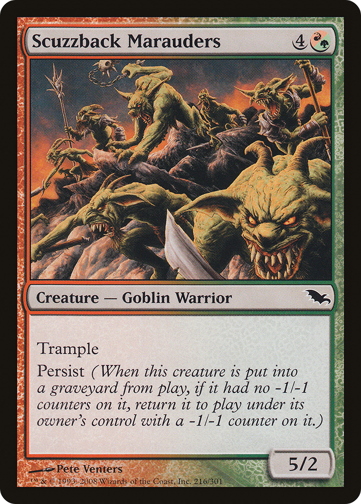 Scuzzback Marauders (216) Foil - Shadowmoor