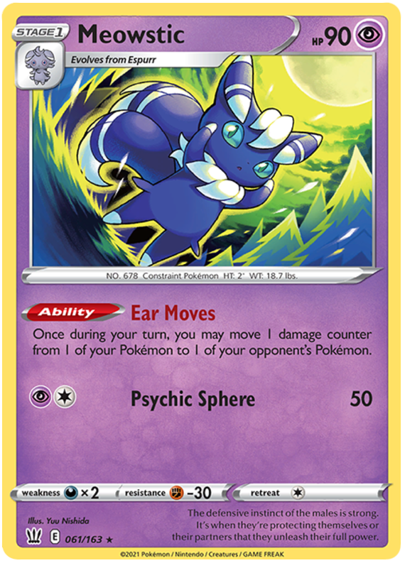 Meowstic (061/163) [Sword & Shield: Battle Styles] | Silver Goblin