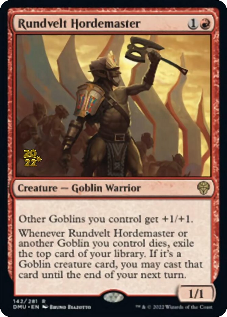 Rundvelt Hordemaster [Dominaria United Prerelease Promos] | Silver Goblin