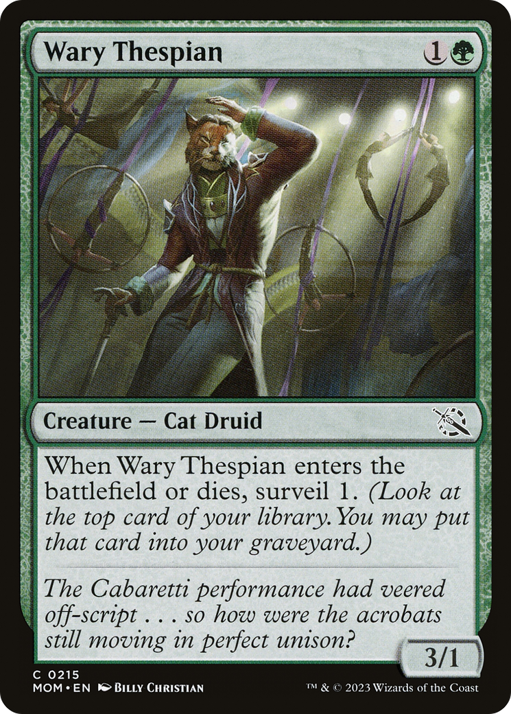 Wary Thespian (215) Foil - March of the Machine