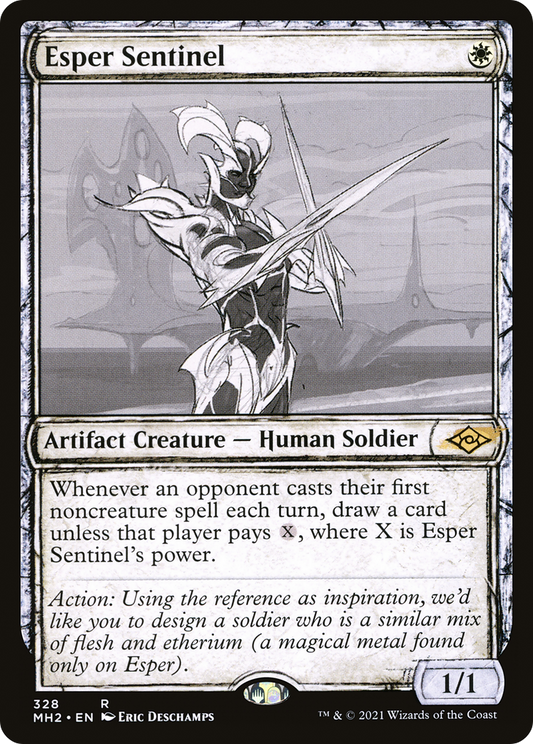 Esper Sentinel (Showcase) (328) Foil - Modern Horizons 2