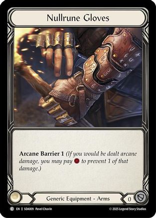 Nullrune Gloves (SDA009) (SDA009) - Silver Age Chapter 1