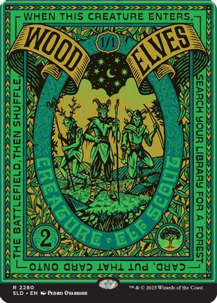 Wood Elves (2280) Foil - Secret Lair Drop Series