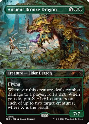 Ancient Bronze Dragon (2487) - Secret Lair Drop Series