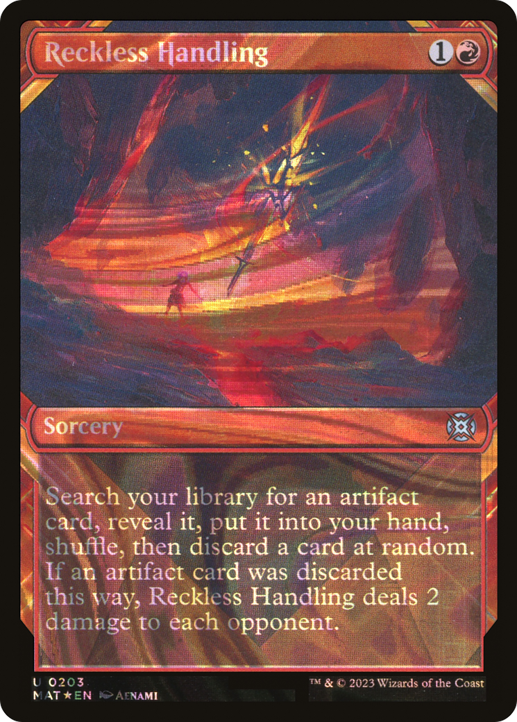 Reckless Handling (Showcase) (203) Foil - March of the Machine: The Aftermath