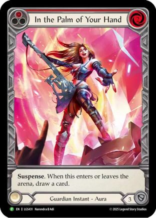 In the Palm of Your Hand (LGS431) Cold Foil - Flesh and Blood: Promo Cards