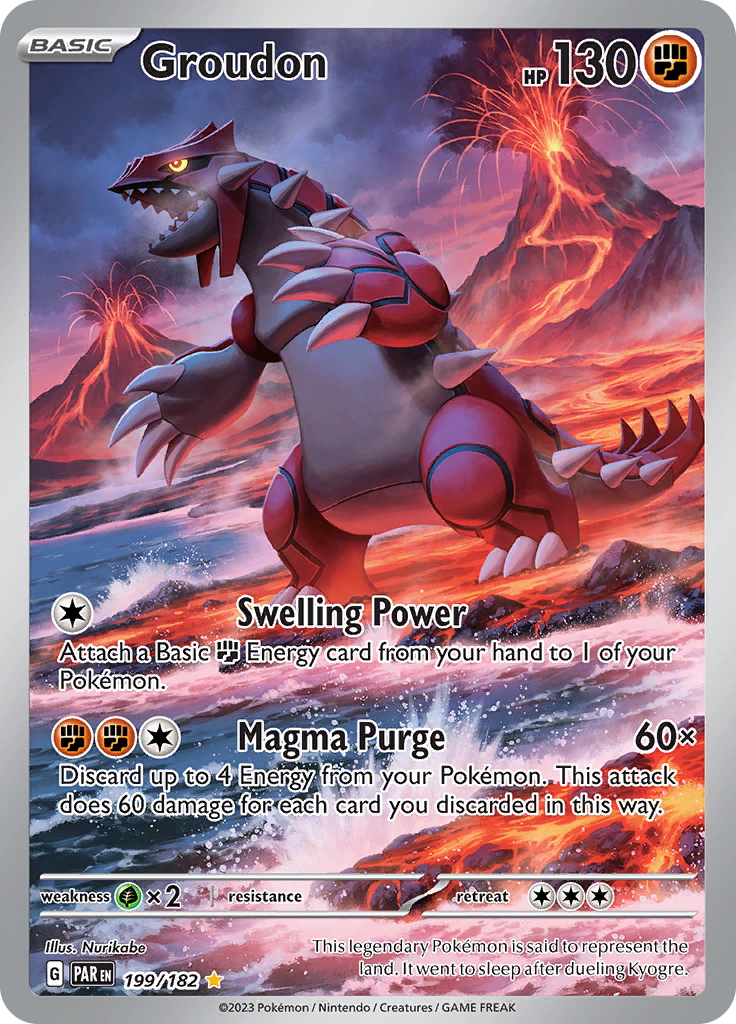 Groudon (199/182) [Scarlet & Violet: Paradox Rift] | Silver Goblin