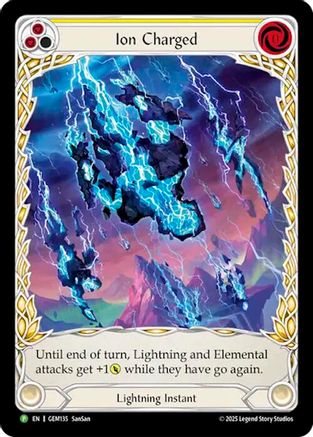Ion Charged (GEM135) Rainbow Foil - GEM Pack 4