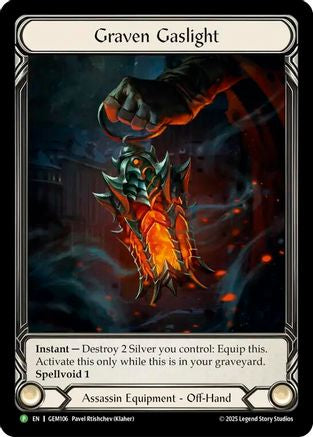 Graven Gaslight (GEM106) Cold Foil - GEM Pack 4