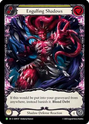 Engulfing Shadows (GEM137) Rainbow Foil - GEM Pack 4