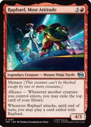 Raphael, Most Attitude (101) Foil - Teenage Mutant Ninja Turtles