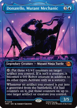 Donatello, Mutant Mechanic (Borderless) (216) Foil - Teenage Mutant Ninja Turtles