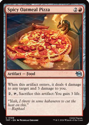 Spicy Oatmeal Pizza (109) Foil - Teenage Mutant Ninja Turtles