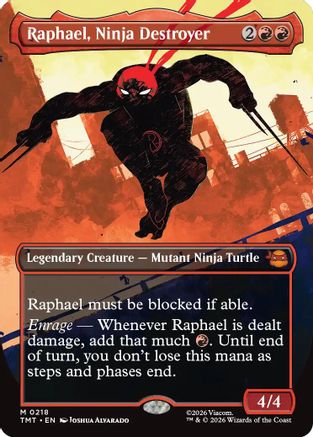 Raphael, Ninja Destroyer (Borderless) (218) - Teenage Mutant Ninja Turtles