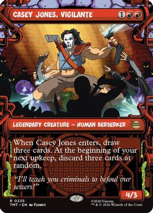 Casey Jones, Vigilante (Showcase) (235) Foil - Teenage Mutant Ninja Turtles