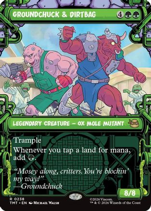 Groundchuck & Dirtbag (Showcase) (238) Foil - Teenage Mutant Ninja Turtles