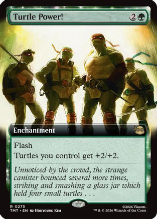 Turtle Power! (Extended Art) (275) Foil - Teenage Mutant Ninja Turtles