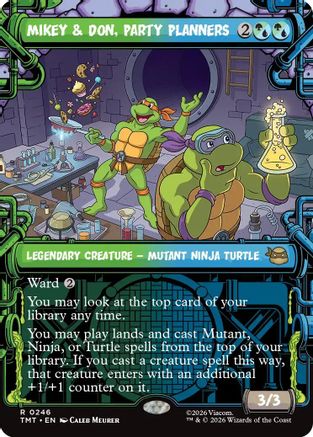 Mikey & Don, Party Planners (Showcase) (246) - Teenage Mutant Ninja Turtles