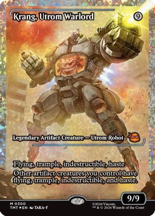Krang, Utrom Warlord (Showcase) (Fracture Foil) (300) Foil - Teenage Mutant Ninja Turtles