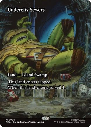 Undercity Sewers (Borderless) (020) Foil - Teenage Mutant Ninja Turtles Eternal-Legal