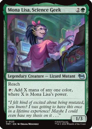 Mona Lisa, Science Geek (123) Foil - Teenage Mutant Ninja Turtles