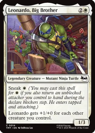 Leonardo, Big Brother (014) Foil - Teenage Mutant Ninja Turtles