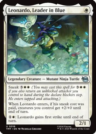 Leonardo, Leader in Blue (016) Foil - Teenage Mutant Ninja Turtles