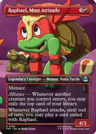 Raphael, Most Attitude (Borderless) (199) - Teenage Mutant Ninja Turtles