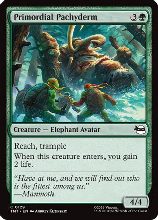 Primordial Pachyderm (129) Foil - Teenage Mutant Ninja Turtles