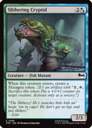 Slithering Cryptid (168) Foil - Teenage Mutant Ninja Turtles