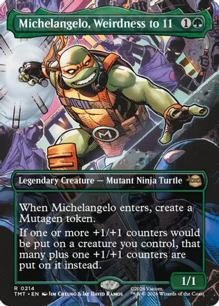 Michelangelo, Weirdness to 11 (Borderless) (214) - Teenage Mutant Ninja Turtles