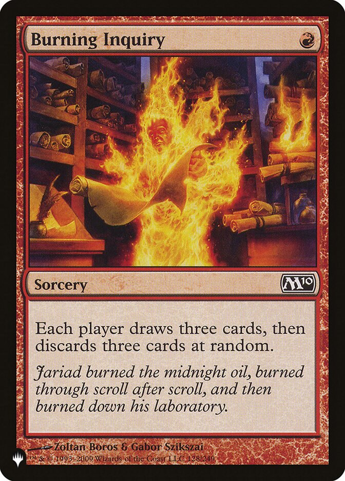 Burning Inquiry [The List] Foil