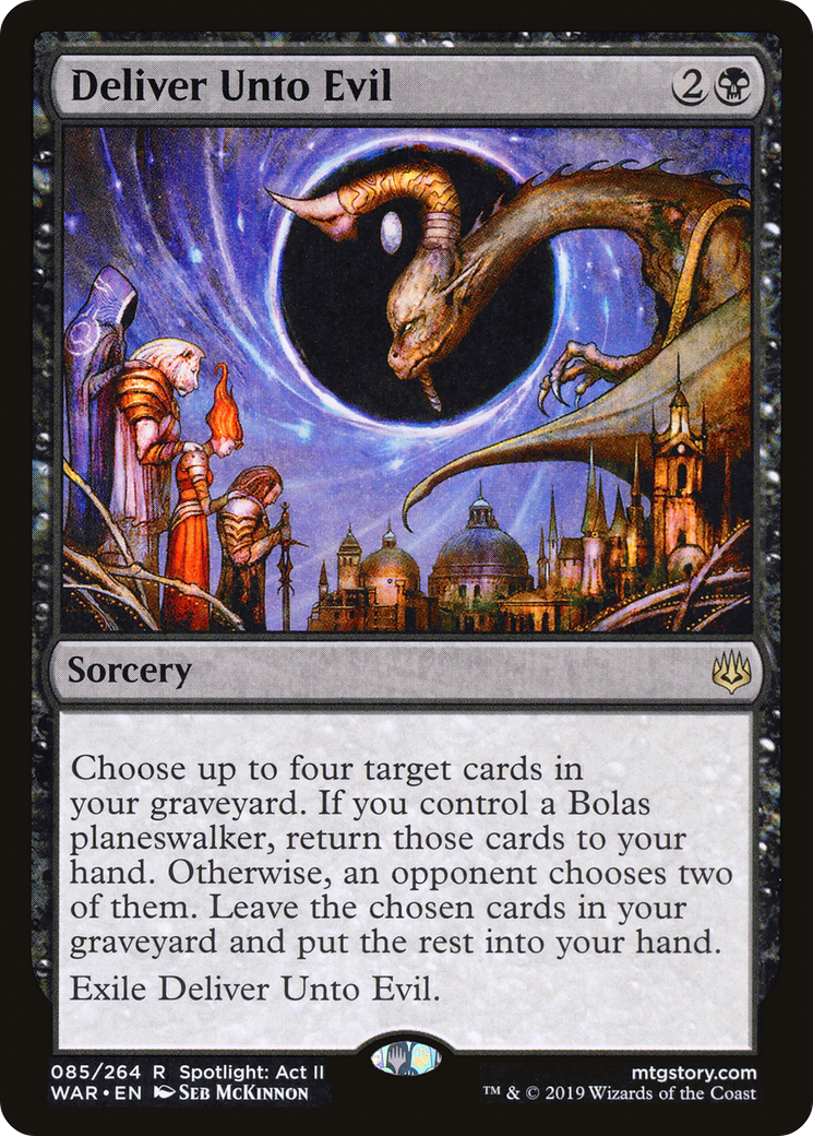 Deliver Unto Evil (085) Foil - War of the Spark