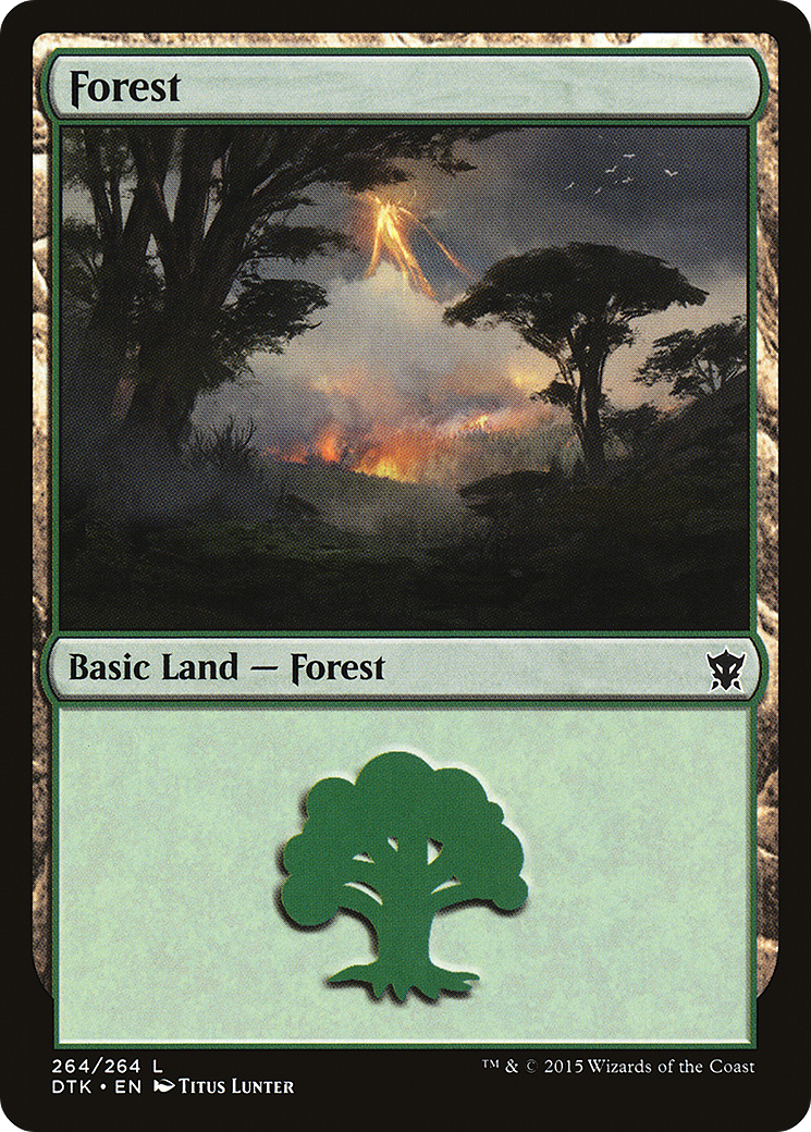Forest (264) Foil - Dragons of Tarkir