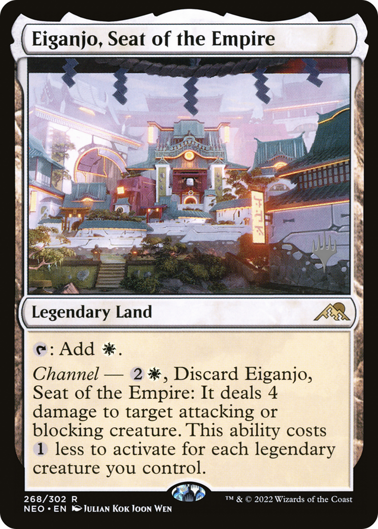 Eiganjo, Seat of the Empire (268p) - Kamigawa: Neon Dynasty Promos