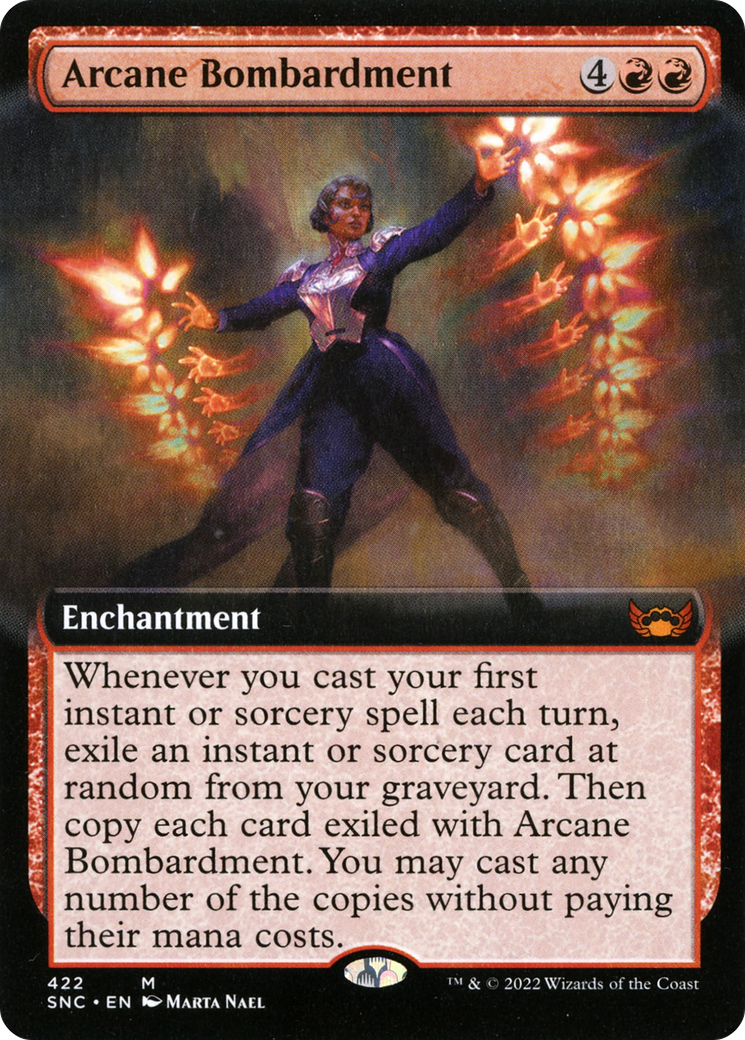 Arcane Bombardment (Extended Art) [Streets of New Capenna] | Silver Goblin