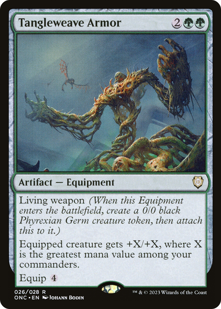 Tangleweave Armor (026) Foil - Phyrexia: All Will Be One Commander