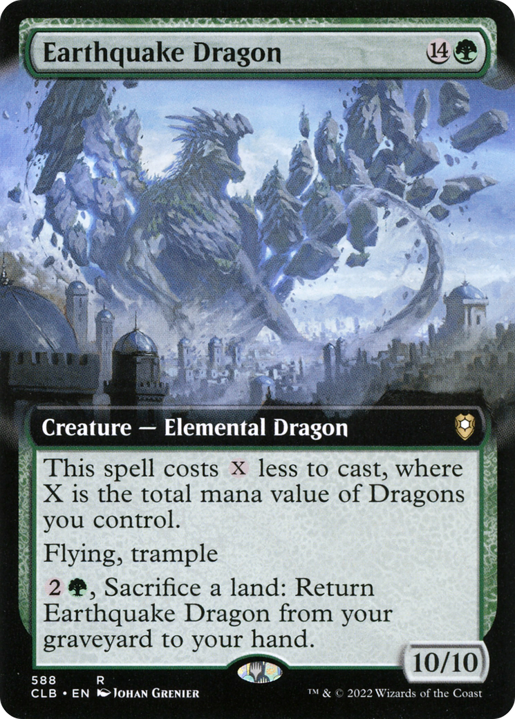 Earthquake Dragon (Extended Art) (588) - Commander Legends: Battle for Baldur's Gate