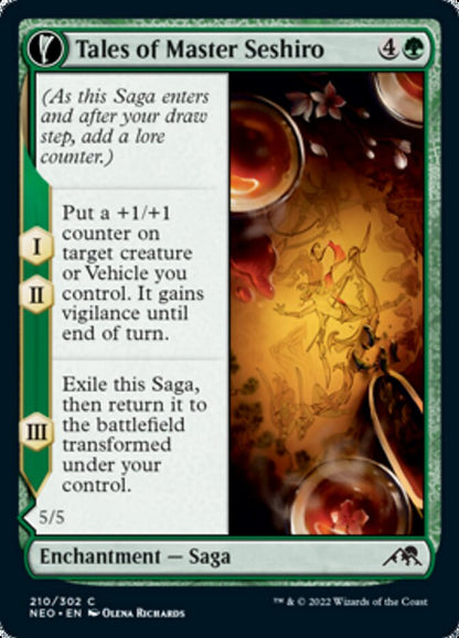 Tales of Master Seshiro // Seshiro's Living Legacy (210) Foil - Kamigawa: Neon Dynasty