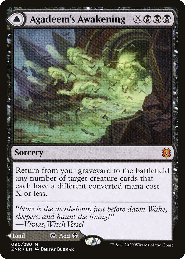 Agadeem's Awakening // Agadeem, the Undercrypt [Zendikar Rising] Foil
